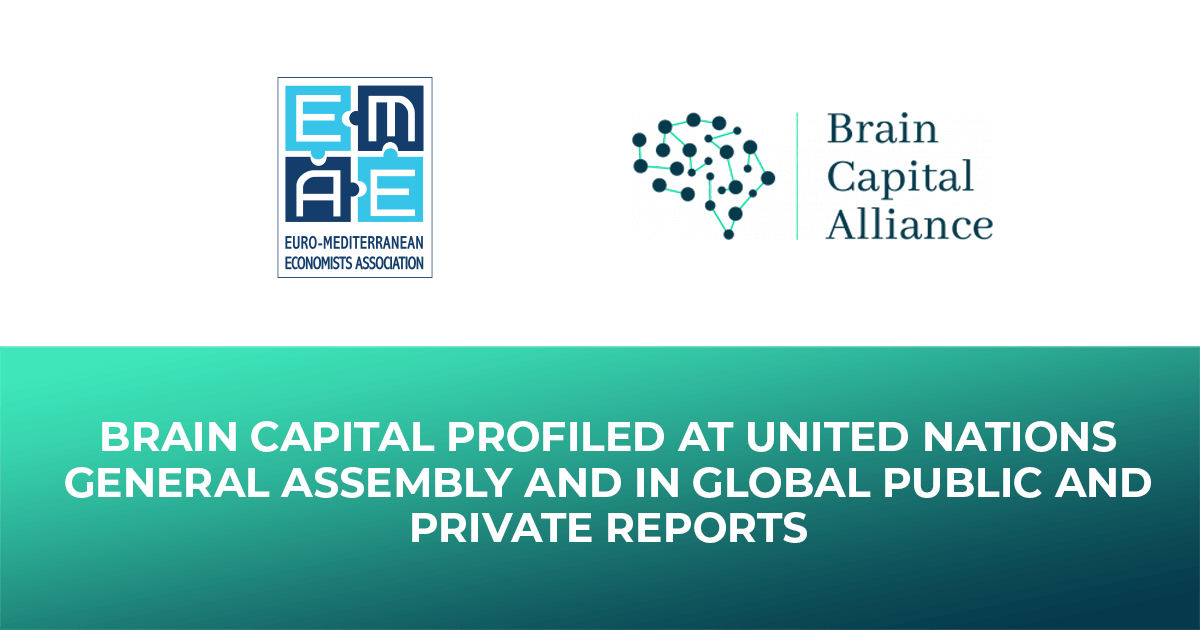 Brain capital profiled at United Nations General Assembly and in global public and private reports