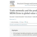 The Structural Change and Economic Dynamics journal published the paper “Trade Networks and the Productivity of MENA Firms in Global Value Chains” in their June 2024 issue